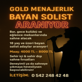 Bayan Solist iş ilanları 4000 TL - 8000 TL